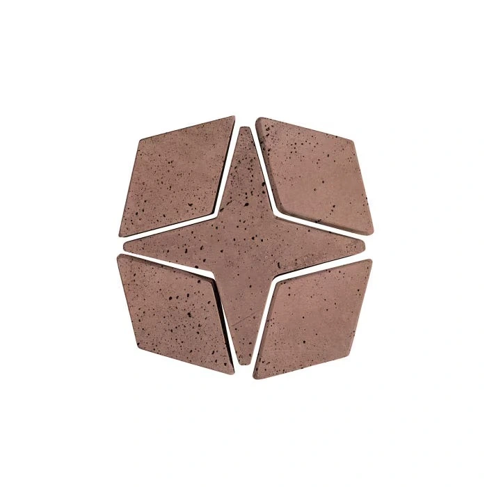 Artillo Arabesque Pattern 4 Concrete Tile Sangria