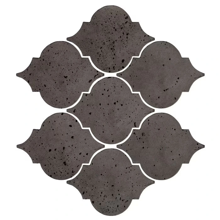 Artillo Arabesque Pattern 5A Concrete Tile Charcoal