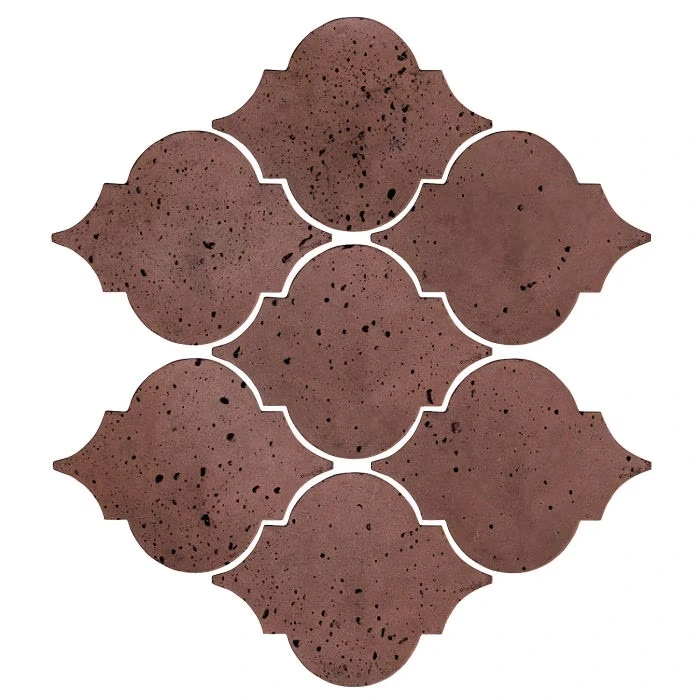 Artillo Arabesque Pattern 5A Concrete Tile City Hall Red