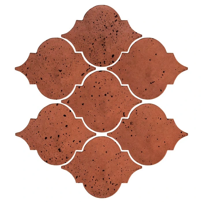 Artillo Arabesque Pattern 5A Concrete Tile Mission Red