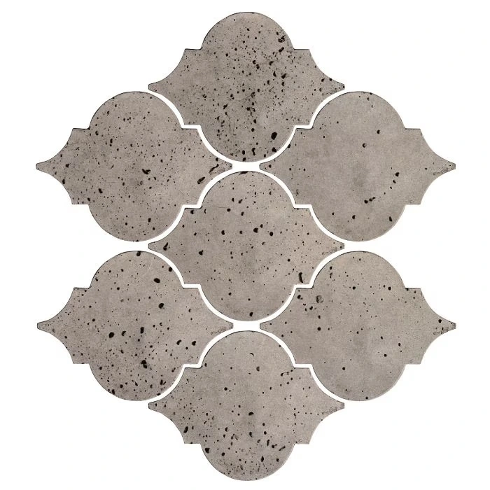 Artillo Arabesque Pattern 5A Concrete Tile Natural Gray