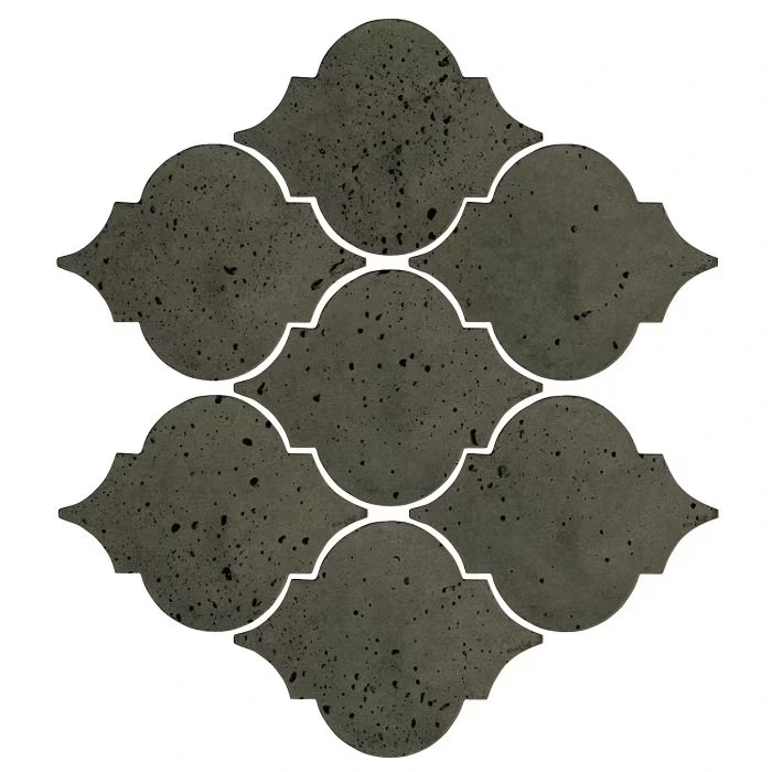 Artillo Arabesque Pattern 5A Concrete Tile Ocean Green Dark