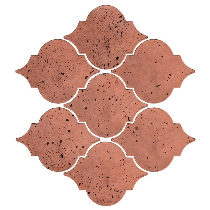 Artillo Arabesque Pattern 5A Concrete Tile Rosa
