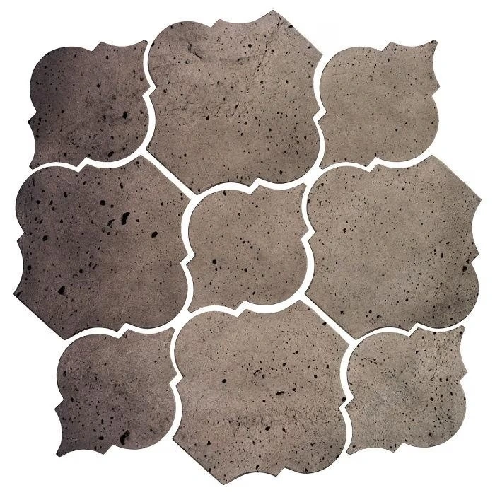 Artillo Arabesque Pattern 5B Concrete Tile Antik Gray