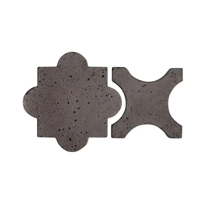 Artillo Arabesque Pattern 8A Concrete Tile Charcoal