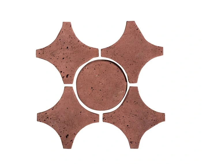 Artillo Arabesque Pattern 9A Concrete Tile Spanish Inn Red