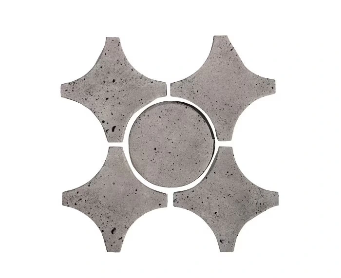 Artillo Arabesque Pattern 9A Concrete Tile Sidewalk Gray