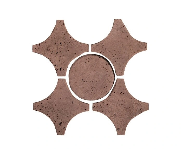 Artillo Arabesque Pattern 9A Concrete Tile Sangria