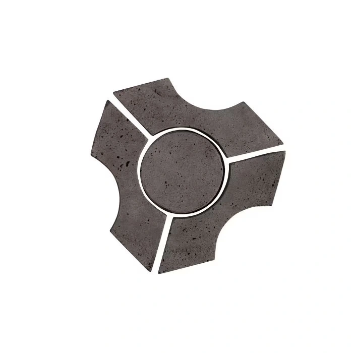 Artillo Arabesque Pattern 9B Concrete Tile Charcoal
