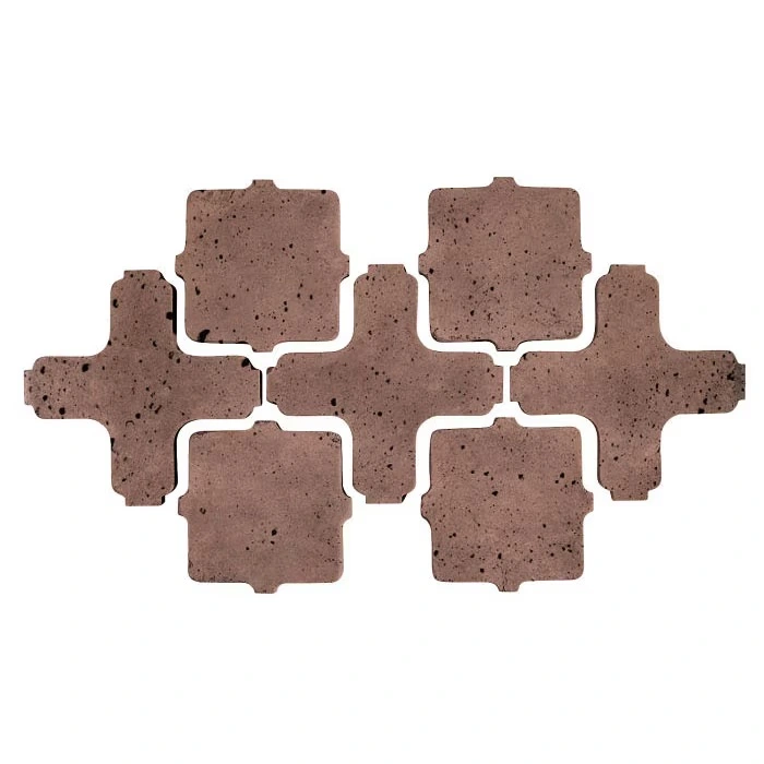 Artillo Arabesque Pattern 11A Concrete Tile Sangria