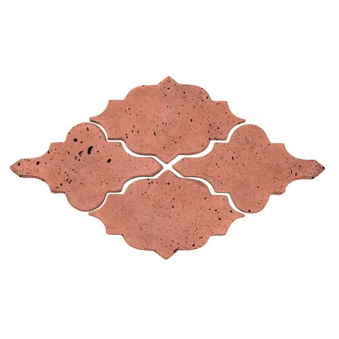 Artillo Arabesque Pattern 12 Concrete Tile Rosa