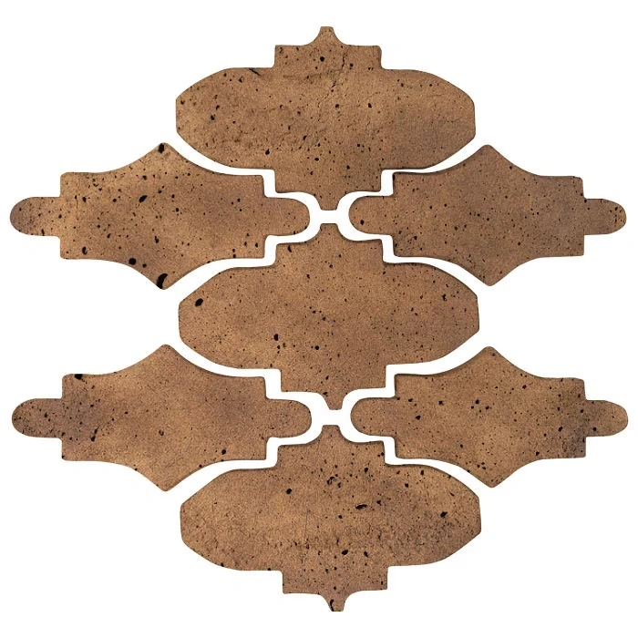 Artillo Arabesque Pattern Mini 14 Concrete Tile Tuscan Mustard