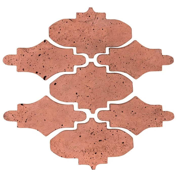 Artillo Arabesque Pattern Mini 14 Concrete Tile Rosa
