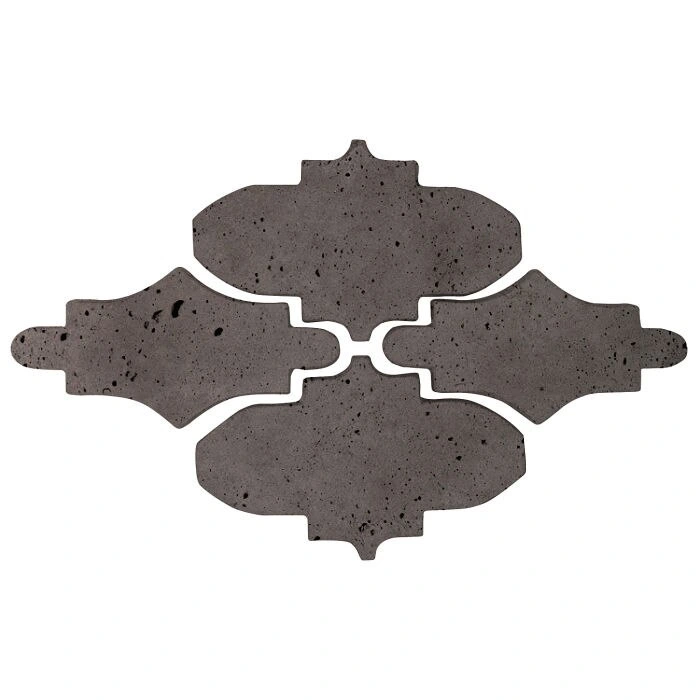 Artillo Arabesque Pattern 14 Concrete Tile Charcoal