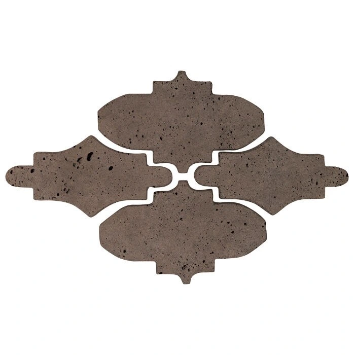 Artillo Arabesque Pattern 14 Concrete Tile Cotto Chocolate