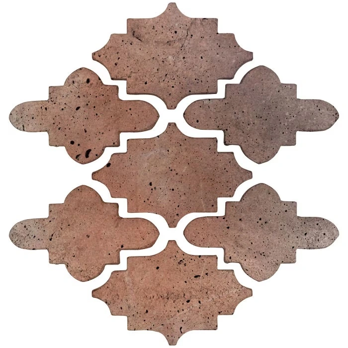 Artillo Arabesque Pattern Mini15 Concrete Tile Beachwood Flash