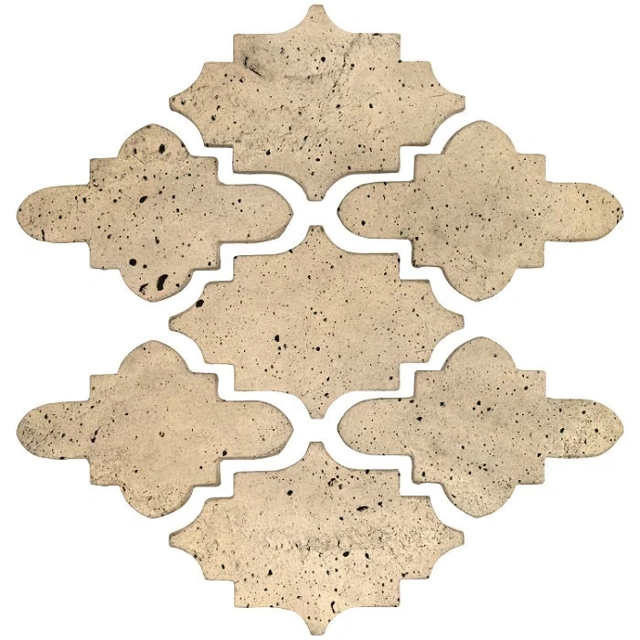 Artillo Arabesque Pattern Mini15 Concrete Tile Bone