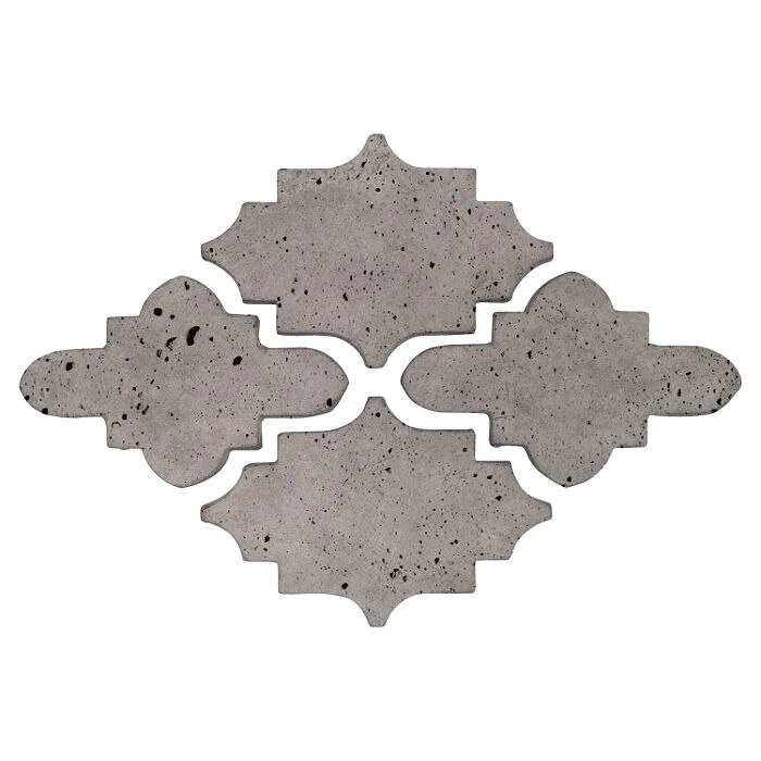 Artillo Arabesque Pattern 15 Concrete Tile Sidewalk Gray