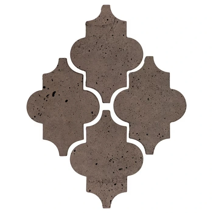Artillo Arabesque Pattern 16 Concrete Tile Cotto Chocolate