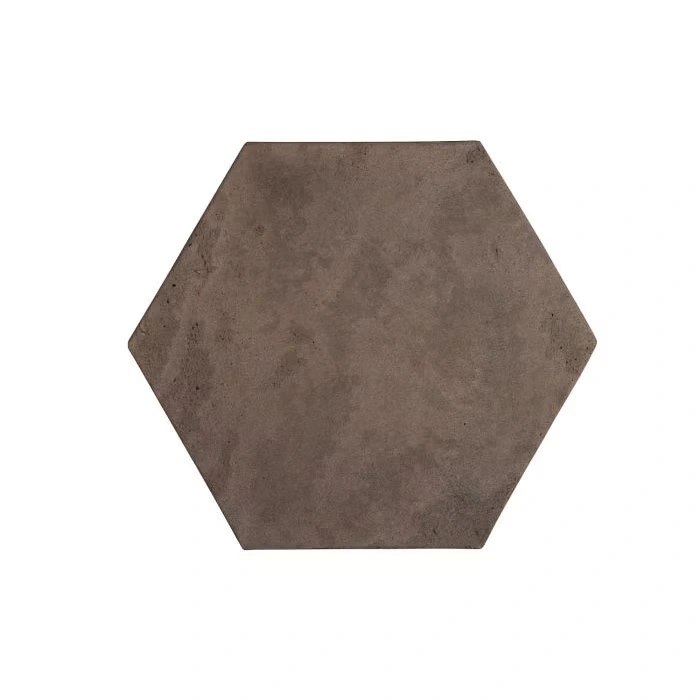 Artillo Hexagon Concrete Tile Cotto Chocolate