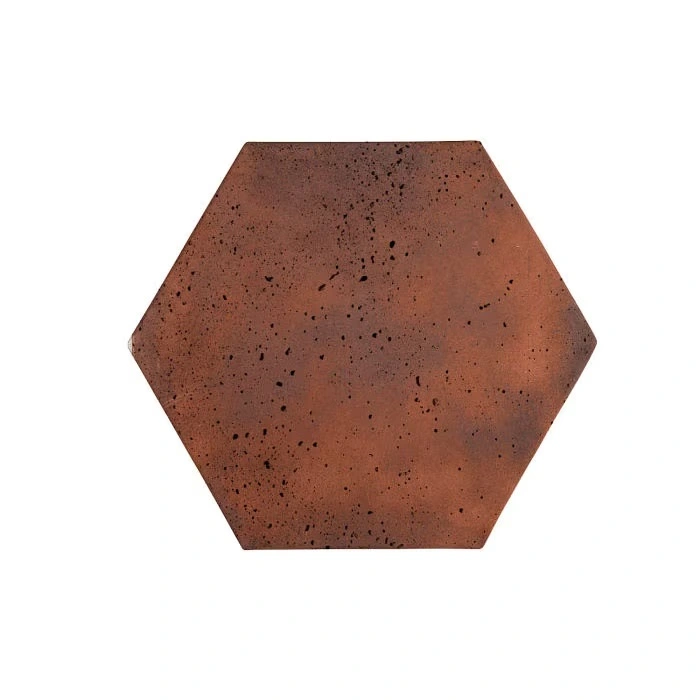 Artillo Hexagon Concrete Tile Red Flash