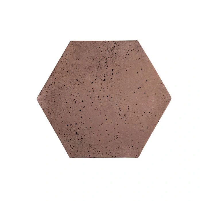Artillo Hexagon Concrete Tile Sangria