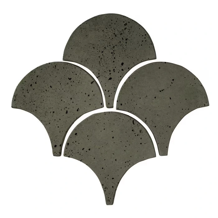 Artillo 8" Conche Concrete Tile Ocean Green Dark