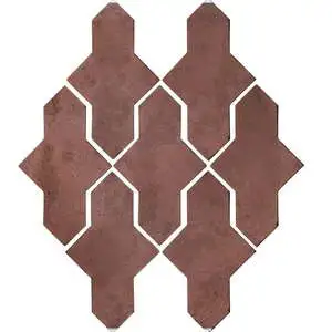 Artillo Arabesque Pattern 2A Concrete Tile City Hall Red
