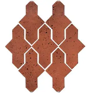 Artillo Arabesque Pattern 2A Concrete Tile Mission Red