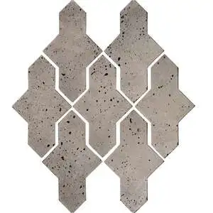 Artillo Arabesque Pattern 2A Concrete Tile Natural Gray