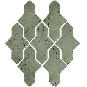 Artillo Arabesque Pattern 2A Concrete Tile Ocean Green Light