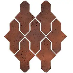 Artillo Arabesque Pattern 2A Concrete Tile Red Flash