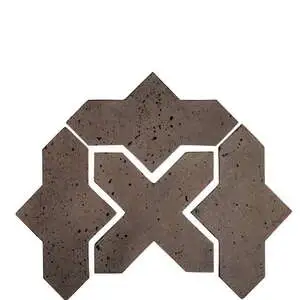 Artillo Arabesque Pattern 2B Concrete Tile Cotto Chocolate