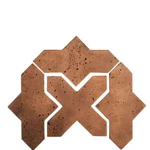 Artillo Arabesque Pattern 2B Concrete Tile Cotto Dark