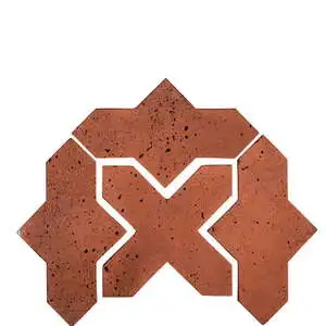 Artillo Arabesque Pattern 2B Concrete Tile Mission Red
