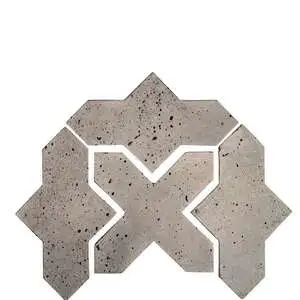 Artillo Arabesque Pattern 2B Concrete Tile Natural Gray