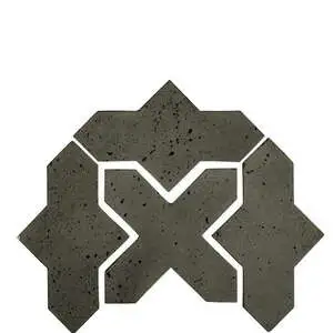 Artillo Arabesque Pattern 2B Concrete Tile Ocean Green Dark