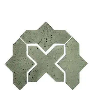 Artillo Arabesque Pattern 2B Concrete Tile Ocean Green Light