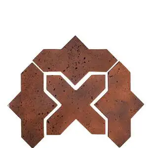 Artillo Arabesque Pattern 2B Concrete Tile Red Flash