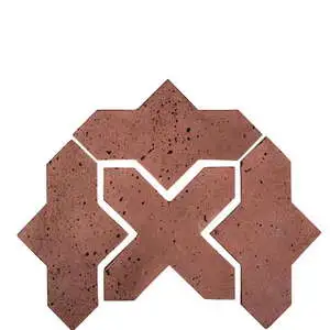 Artillo Arabesque Pattern 2B Concrete Tile Spanish Inn Red