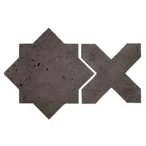 Artillo Arabesque Pattern 2C Concrete Tile Charcoal