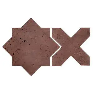 Artillo Arabesque Pattern 2C Concrete Tile City Hall Red