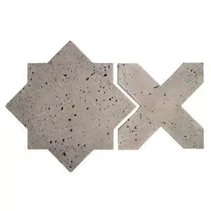 Artillo Arabesque Pattern 2C Concrete Tile Natural Gray