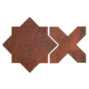 Artillo Arabesque Pattern 2C Concrete Tile Red Flash