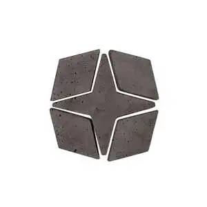 Artillo Arabesque Pattern 4 Concrete Tile Charcoal