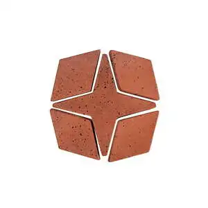 Artillo Arabesque Pattern 4 Concrete Tile Mission Red