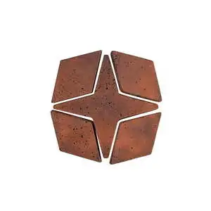 Artillo Arabesque Pattern 4 Concrete Tile Red Flash