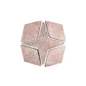 Artillo Arabesque Pattern 4 Concrete Tile Rosa White Wash