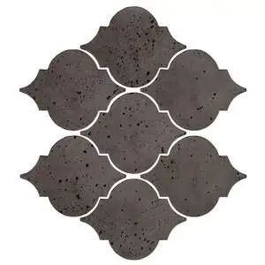 Artillo Arabesque Pattern 5A Concrete Tile Charcoal