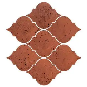 Artillo Arabesque Pattern 5A Concrete Tile Mission Red